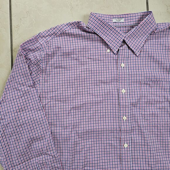 Peter Millar Nanoluxe Mens XXL Long Sleeve 100% Cotton Button Down Dress Shirt - Picture 2 of 10